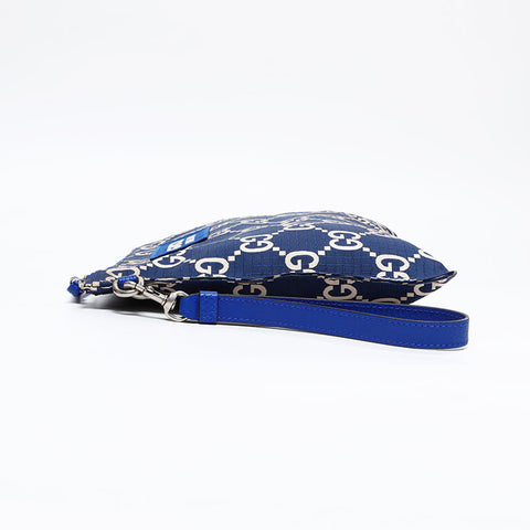 GUCCI GG canvas Clutch bag blue WS20945