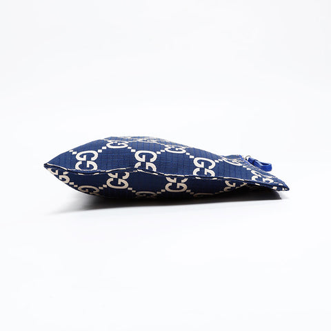 GUCCI GG canvas Clutch bag blue WS20945