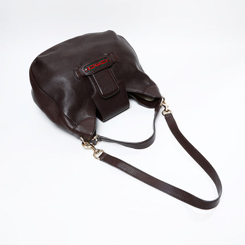 GUCCI Sherry line 2way Shoulder Bag Brown WS20947