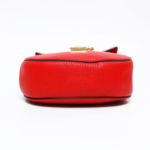 Chloe Drew Leather Shoulder Bag Red WS20952