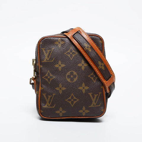 LOUIS VUITTON Monogram Mini Danube Shoulder Bag Brown WS20953