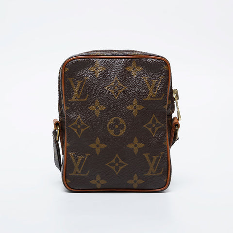 LOUIS VUITTON Monogram Mini Danube Shoulder Bag Brown WS20953