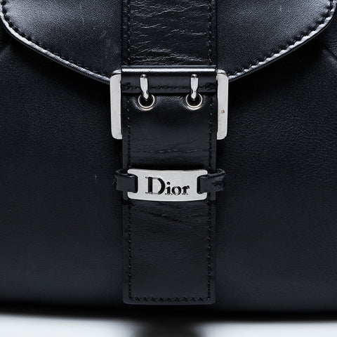 Christian Dior Street Chic Leather Shoulder Bag black WS20962