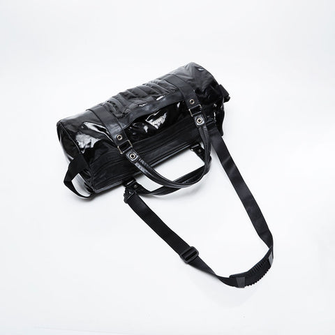 GUCCI PVC logo Boston bag black WS20964