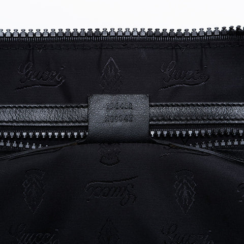 GUCCI PVC logo Boston bag black WS20964