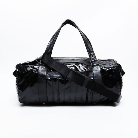 GUCCI PVC logo Boston bag black WS20964