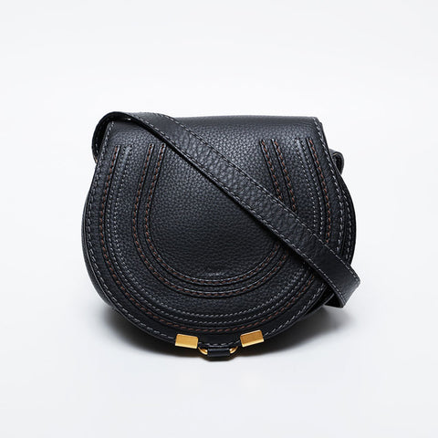 Chloe Mini Marcy Leather Shoulder Bag black WS20965