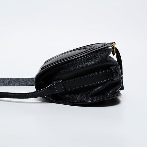 Chloe Mini Marcy Leather Shoulder Bag black WS20965