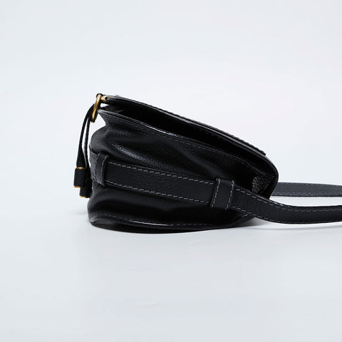 Chloe Mini Marcy Leather Shoulder Bag black WS20965