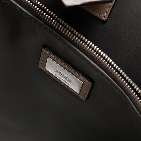 FENDI Twojours Leather Shoulder Bag beige WS20972