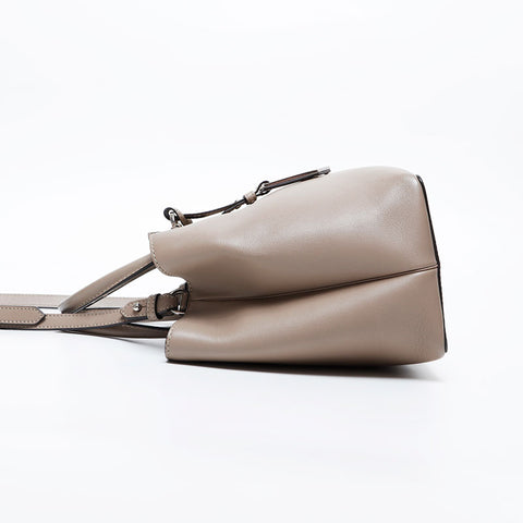 FENDI Twojours Leather Shoulder Bag beige WS20972