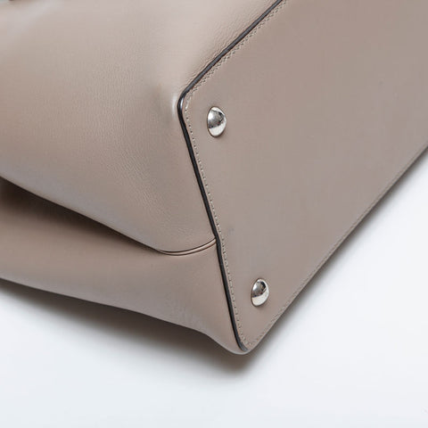 FENDI Twojours Leather Shoulder Bag beige WS20972