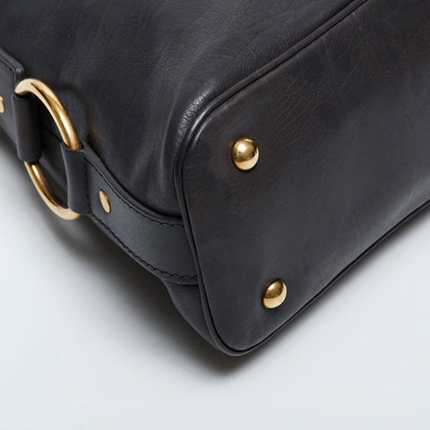 YVES SAINT LAURENT Leather Muse Shoulder Bag gray WS20973