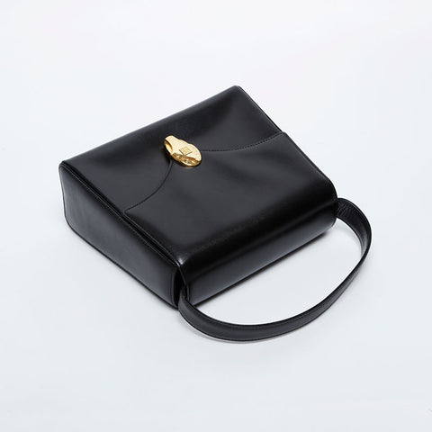 GIVENCHY Leather 2way Handbag black WS20974
