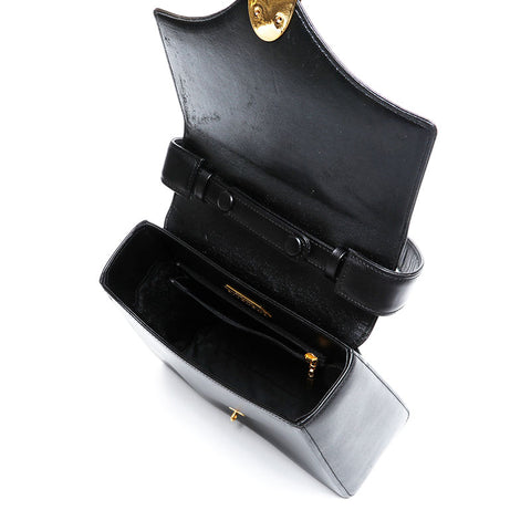 GIVENCHY Leather 2way Handbag black WS20974