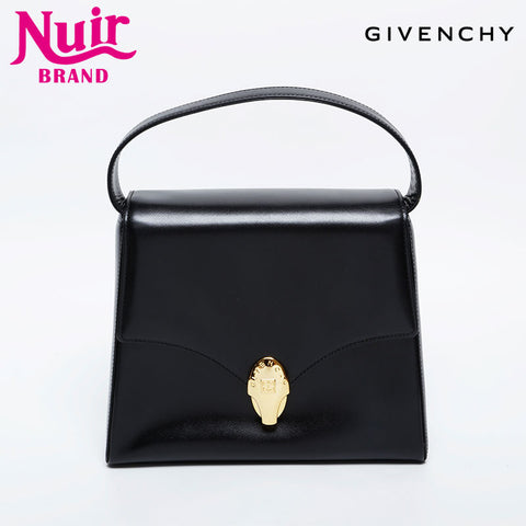 GIVENCHY Leather 2way Handbag black WS20974