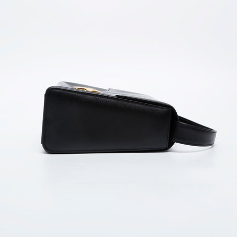 GIVENCHY Leather 2way Handbag black WS20974