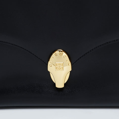 GIVENCHY Leather 2way Handbag black WS20974