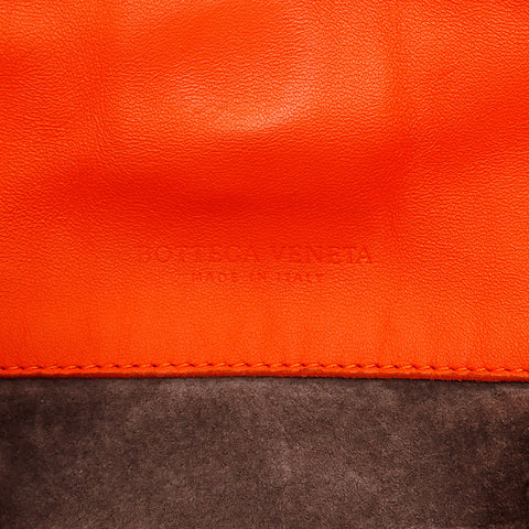 BOTTEGAVENETA INTRECCIATO Shoulder Bag Orange WS20975