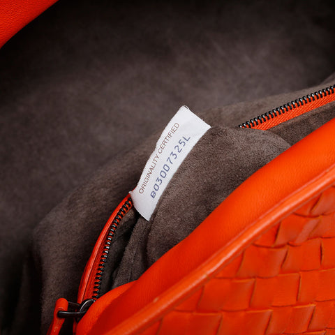 BOTTEGAVENETA INTRECCIATO Shoulder Bag Orange WS20975