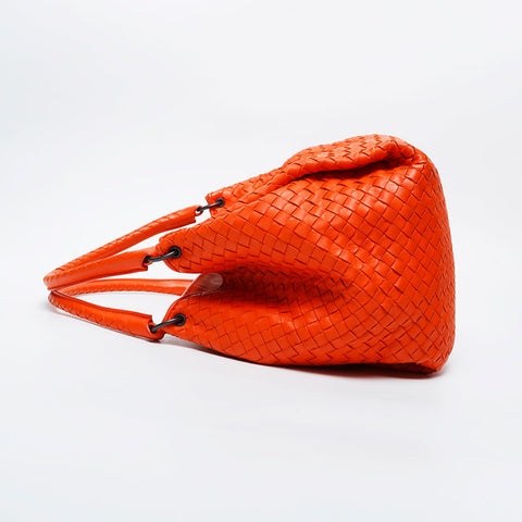 BOTTEGAVENETA INTRECCIATO Shoulder Bag Orange WS20975
