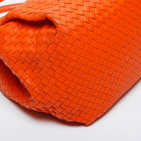 BOTTEGAVENETA INTRECCIATO Shoulder Bag Orange WS20975