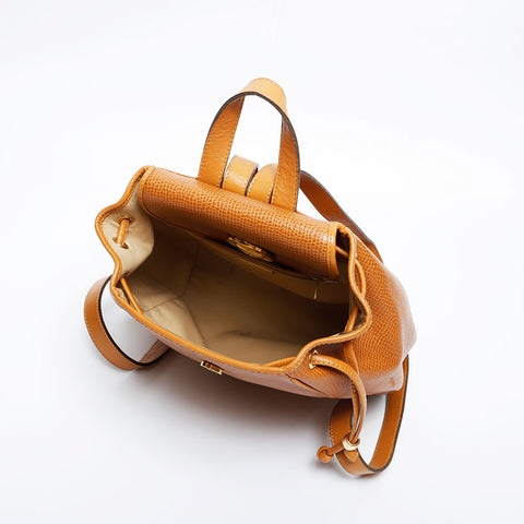 Christian Dior Embossed leather Backpack Â· Daypack Brown WS20976