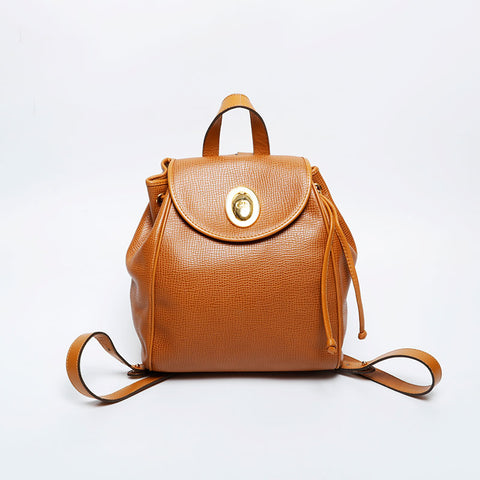 Christian Dior Embossed leather Backpack Â· Daypack Brown WS20976
