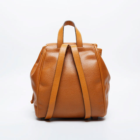 Christian Dior Embossed leather Backpack Â· Daypack Brown WS20976
