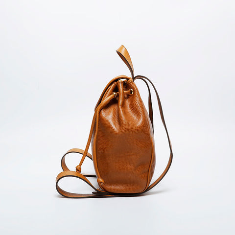 Christian Dior Embossed leather Backpack Â· Daypack Brown WS20976