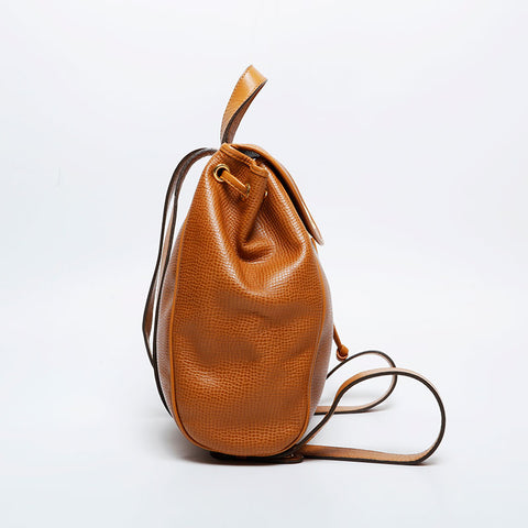 Christian Dior Embossed leather Backpack Â· Daypack Brown WS20976