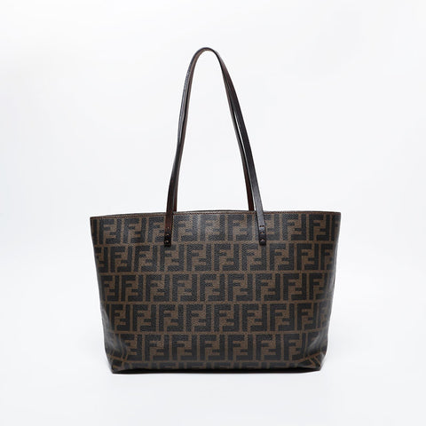 FENDI Zucca PVC Tote Bag Brown WS20980