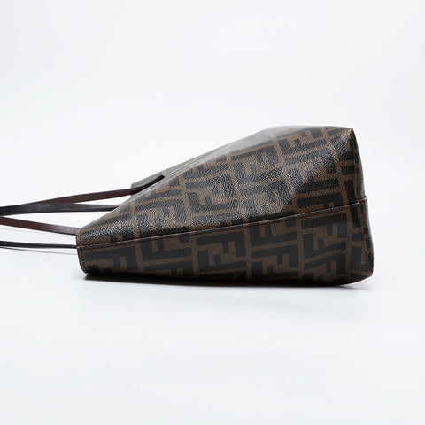 FENDI Zucca PVC Tote Bag Brown WS20980