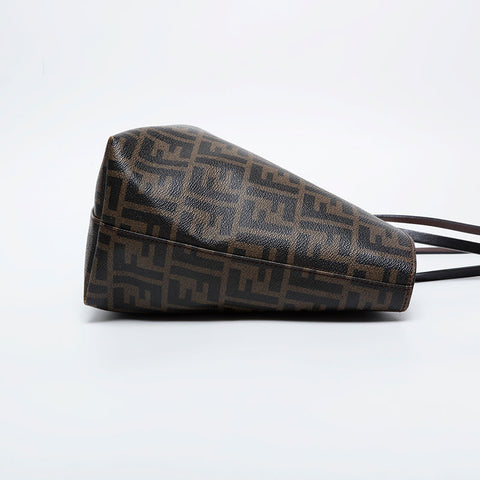 FENDI Zucca PVC Tote Bag Brown WS20980