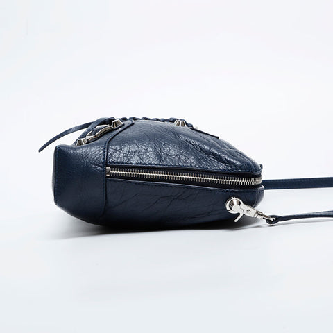 BALENCIAGA leather Shoulder Bag Navy WS20982