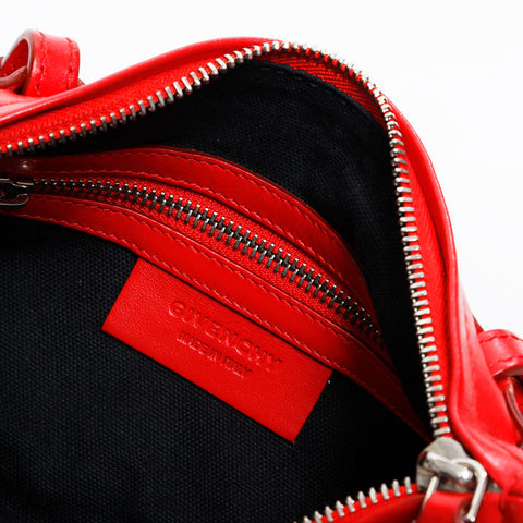 GIVENCHY Pandora Mini Leather Shoulder Bag Red WS20983