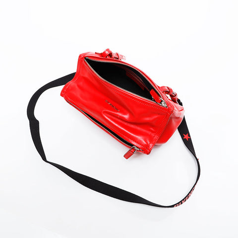 GIVENCHY Pandora Mini Leather Shoulder Bag Red WS20983