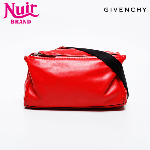 GIVENCHY Pandora Mini Leather Shoulder Bag Red WS20983