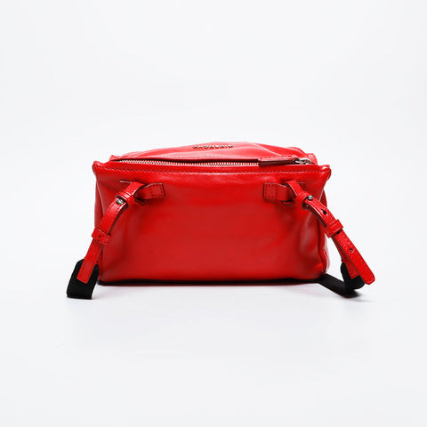 GIVENCHY Pandora Mini Leather Shoulder Bag Red WS20983
