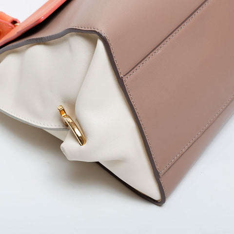 Salvatore Ferragamo Leather Gancini Shoulder Bag beige WS20984