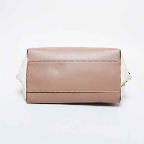 Salvatore Ferragamo Leather Gancini Shoulder Bag beige WS20984