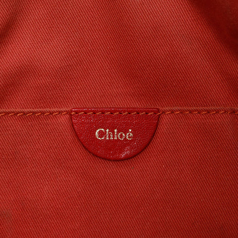 Chloe Leather 2way Angie Handbag Red WS20985