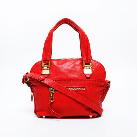 Chloe Leather 2way Angie Handbag Red WS20985