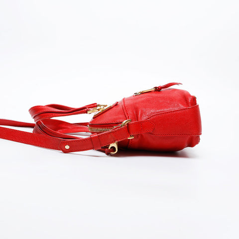 Chloe Leather 2way Angie Handbag Red WS20985