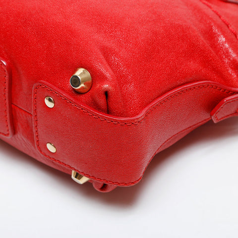 Chloe Leather 2way Angie Handbag Red WS20985