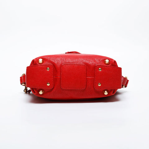 Chloe Leather 2way Angie Handbag Red WS20985