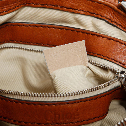 Chloe Mini Paddington Leather Shoulder Bag Brown WS20991