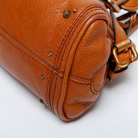 Chloe Mini Paddington Leather Shoulder Bag Brown WS20991