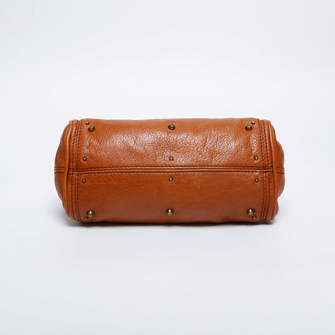 Chloe Mini Paddington Leather Shoulder Bag Brown WS20991