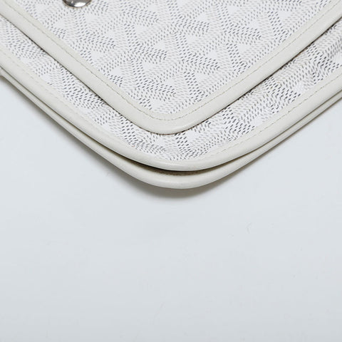 GOYARD Plumet Pochette Shoulder Bag white WS20995